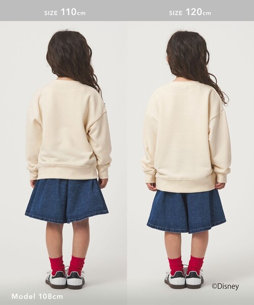 green label relaxing（グリーンレーベルリラクシング）の「【別注】＜Disney＞裏毛 プルオーバー / キッズ  100cm-130cm（スウェット・キッズ・オフホワイト/ターコイズブルー系/ロイヤルブルー・100cm/110cm/120cm/130cm）」の9枚目の写真