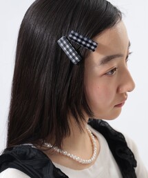 BEAMS BOY（ビームスボーイ）の「ギンガムチェック ヘアピン 2セット（ヘアピン）」
