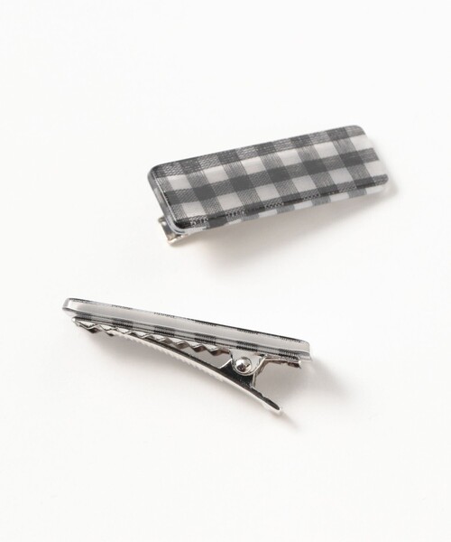 BEAMS BOY(ビームスボーイ)の「ギンガムチェック ヘアピン 2セット(ヘアピン・レディース・ブルー/レッド/ブラック・ONE SIZE)」の7枚目の写真