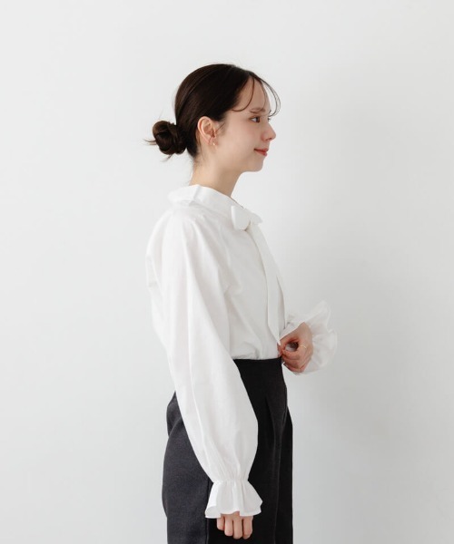 flower（フラワー）の「エニーリボンブラウス（シャツ/ブラウス・レディース・ブルー/ホワイト・FREE）」の8枚目の写真