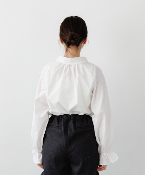 flower（フラワー）の「エニーリボンブラウス（シャツ/ブラウス・レディース・ブルー/ホワイト・FREE）」の9枚目の写真