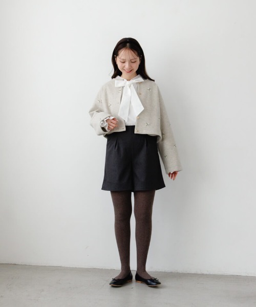 flower（フラワー）の「エニーリボンブラウス（シャツ/ブラウス・レディース・ブルー/ホワイト・FREE）」の15枚目の写真