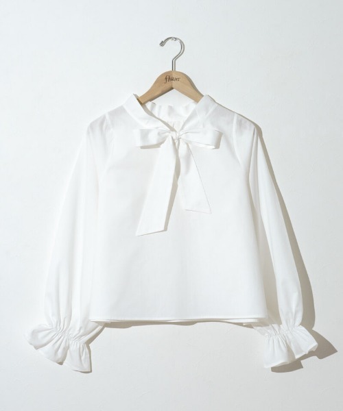 flower（フラワー）の「エニーリボンブラウス（シャツ/ブラウス・レディース・ブルー/ホワイト・FREE）」の16枚目の写真