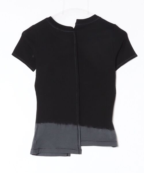 Y-3(ワイスリー)の「Y-3 DIP DYE FITTED TEE(Tシャツ/カットソー・レディース・ブラック・MEDIUM/SMALL/X-SMALL/XX-SMALL/LARGE)」の6枚目の写真