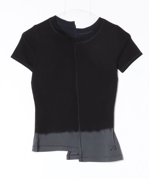 Y-3(ワイスリー)の「Y-3 DIP DYE FITTED TEE(Tシャツ/カットソー・レディース・ブラック・MEDIUM/SMALL/X-SMALL/XX-SMALL/LARGE)」の5枚目の写真