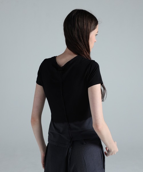 Y-3(ワイスリー)の「Y-3 DIP DYE FITTED TEE(Tシャツ/カットソー・レディース・ブラック・MEDIUM/SMALL/X-SMALL/XX-SMALL/LARGE)」の2枚目の写真