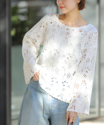 JOURNAL STANDARD relume | ［26SS新作］エンブロイダリークロシェレースプルオーバー(ニット/セーター)