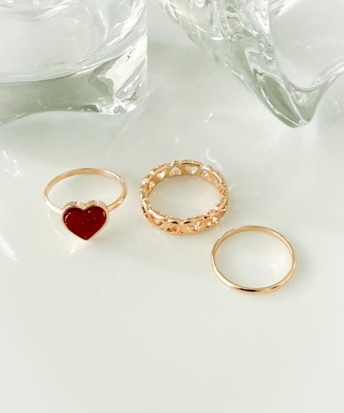 WEGO(ウィゴー)の「WEGO/【3点セット】ラメモチーフリング(リング・レディース・その他4/その他5/その他3/その他2/その他1/その他6・FREE)」の2枚目の写真