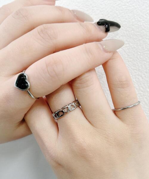 WEGO(ウィゴー)の「WEGO/【3点セット】ラメモチーフリング(リング・レディース・その他4/その他5/その他3/その他2/その他1/その他6・FREE)」の4枚目の写真