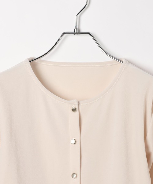 Heather（ヘザー）の「ベロアフリルカット2P　645185（Tシャツ/カットソー・レディース・ピンク/ブラック/アイボリー・FREE）」の15枚目の写真