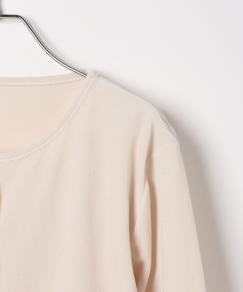 Heather（ヘザー）の「ベロアフリルカット2P　645185（Tシャツ/カットソー・レディース・ピンク/ブラック/アイボリー・FREE）」の16枚目の写真