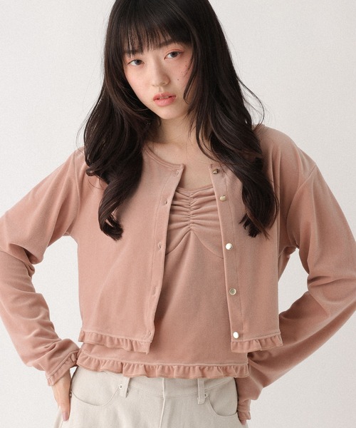 ベロアフリルカット2P 645185（Tシャツ/カットソー）｜Heather（ヘザー