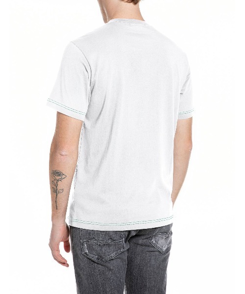 REPLAY(リプレイ)の「ヘビーコットンジャージーVENICE Tシャツ(Tシャツ/カットソー・メンズ・ブラック/ホワイト・LARGE/MEDIUM/SMALL/X-LARGE)」の3枚目の写真