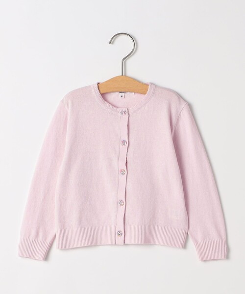 SHIPS(シップス)の「SHIPS KIDS:80~90cm / リバティ ボタン カーディガン(カーディガン/ボレロ・キッズ・トップグレー/ピンク/イエロー・90/80)」の1枚目の写真