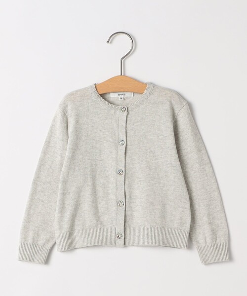 SHIPS(シップス)の「SHIPS KIDS:80~90cm / リバティ ボタン カーディガン(カーディガン/ボレロ・キッズ・トップグレー/ピンク/イエロー・90/80)」の2枚目の写真