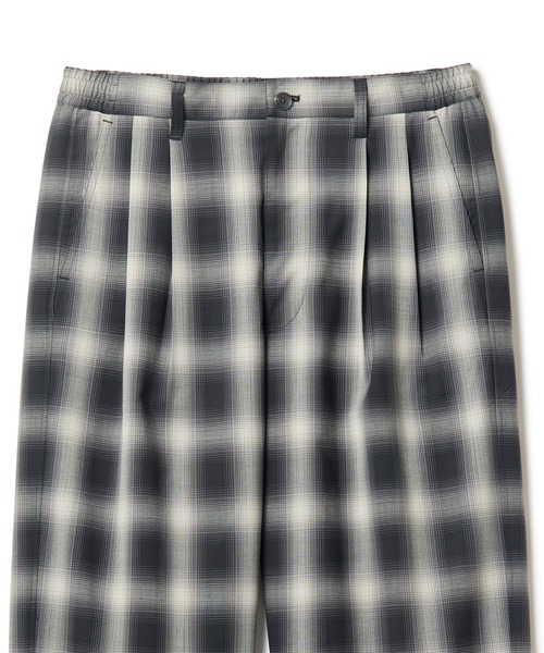 MEN'S BIGI（メンズビギ）の「SMART MERINO/ヴィスコースリネン 2タックイージーパンツ＜軽量/通気性＞＜ストレッチ＞（その他パンツ・メンズ・ブラック/ベージュ・01/02/03）」の3枚目の写真