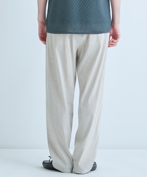 MEN'S BIGI（メンズビギ）の「SMART MERINO/ヴィスコースリネン 2タックイージーパンツ＜軽量/通気性＞＜ストレッチ＞（その他パンツ・メンズ・ブラック/ベージュ・01/02/03）」の20枚目の写真