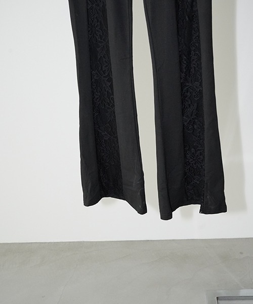chuclla(チュクラ)の「レースパネル フレアパンツ chw26s085(その他パンツ・レディース・ブラック・S/M/L)」の5枚目の写真