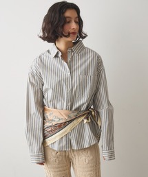 マルチストライプオーバーシャツ
