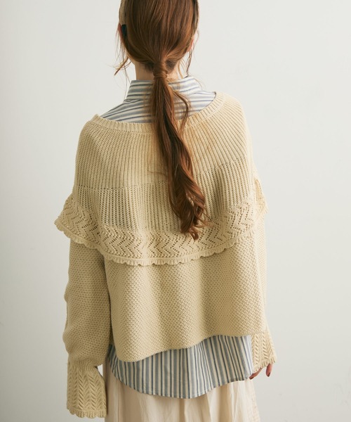 Crisp（クリスプ）の「マルチストライプオーバーシャツ（シャツ/ブラウス・レディース・ブルー/ブラウン・FREE）」の17枚目の写真