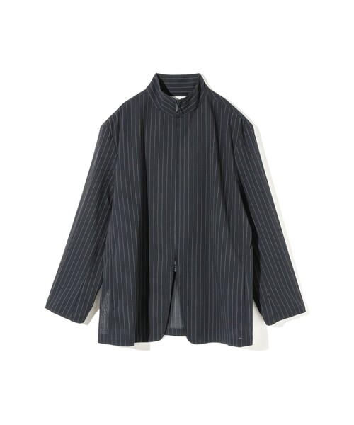 MIDIUMISOLID(ミディウミソリッド)の「MIDIUMISOLID for Ladies シースルージップジャケット(ダウンジャケット/コート・レディース・グレー/ブラック/ネイビー・FREE)」の4枚目の写真