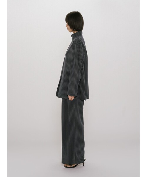 MIDIUMISOLID(ミディウミソリッド)の「MIDIUMISOLID for Ladies シースルージップジャケット(ダウンジャケット/コート・レディース・グレー/ブラック/ネイビー・FREE)」の13枚目の写真