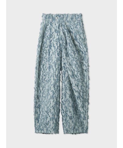 MIESROHE（ミースロエ）の「【洗える】【Nuriコラボ】ジャガードパンツ（その他パンツ・レディース・ブルー/ホワイト・1/0）」の3枚目の写真
