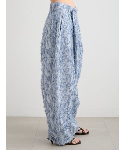 MIESROHE（ミースロエ）の「【洗える】【Nuriコラボ】ジャガードパンツ（その他パンツ・レディース・ブルー/ホワイト・1/0）」の7枚目の写真