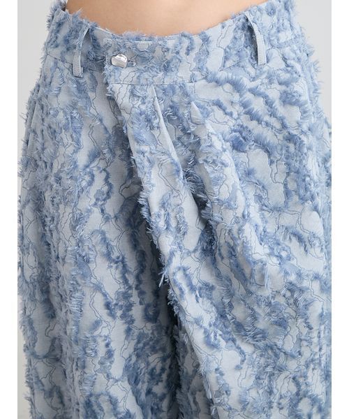 MIESROHE（ミースロエ）の「【洗える】【Nuriコラボ】ジャガードパンツ（その他パンツ・レディース・ブルー/ホワイト・1/0）」の8枚目の写真