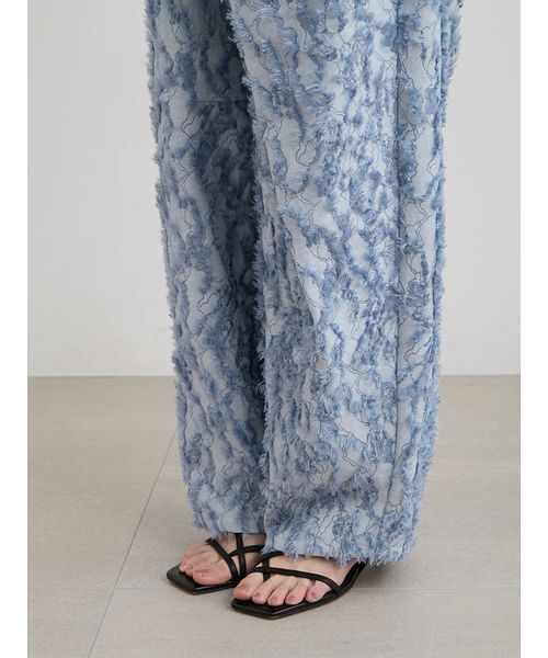 MIESROHE（ミースロエ）の「【洗える】【Nuriコラボ】ジャガードパンツ（その他パンツ・レディース・ブルー/ホワイト・1/0）」の9枚目の写真