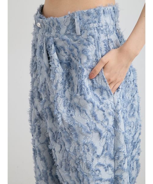MIESROHE（ミースロエ）の「【洗える】【Nuriコラボ】ジャガードパンツ（その他パンツ・レディース・ブルー/ホワイト・1/0）」の10枚目の写真