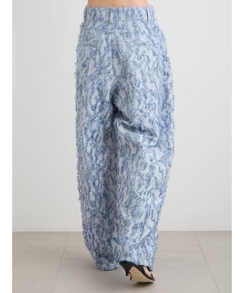 MIESROHE（ミースロエ）の「【洗える】【Nuriコラボ】ジャガードパンツ（その他パンツ・レディース・ブルー/ホワイト・1/0）」の13枚目の写真