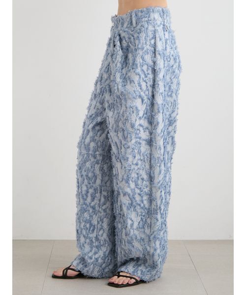 MIESROHE（ミースロエ）の「【洗える】【Nuriコラボ】ジャガードパンツ（その他パンツ・レディース・ブルー/ホワイト・1/0）」の14枚目の写真