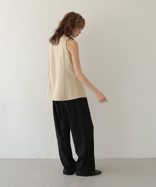 CLEIO(クレイオ)の「【CLEIO】アメリカンスリーブミニマルベスト AMERICAN SLEEVE MINIMAL VEST(ベスト・レディース・アイボリー/ライトベージュ/ピンク・FREE)」の15枚目の写真
