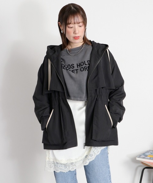 Heve クラウドブルゾン Black 黒 セール】〈セットアップ対応〉撥水・UV・ウォッシャブル 2way