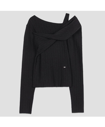 COLARE TWIST KNIT PULLOVER(T-7109)