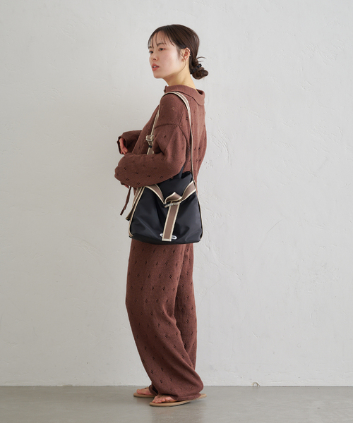 U by SPICK&SPAN（ユーバイスピックアンドスパン）の「柄編みニットロングパンツ（その他パンツ・レディース・ブラウン/アイボリー・FREE）」の15枚目の写真