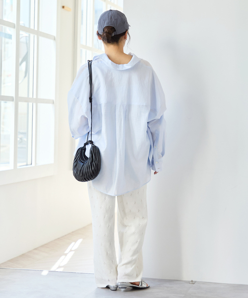 U by SPICK&SPAN（ユーバイスピックアンドスパン）の「柄編みニットロングパンツ（その他パンツ・レディース・ブラウン/アイボリー・FREE）」の20枚目の写真