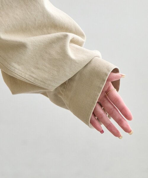 DISCOAT（ディスコート）の「【Enlude】ミリタリージャケット《ユニセックス》（ミリタリージャケット・レディース・グレイッシュベージュ/カーキ・FREE）」の5枚目の写真