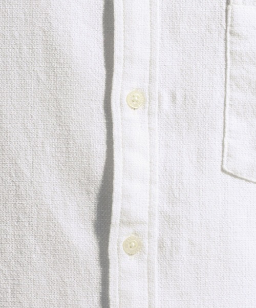 BAYFLOW（ベイフロー）の「［サングラスホルダー＆眼鏡拭き付］コットンリネンシャツ【ストレッチ】（シャツ/ブラウス・メンズ・ピンク/ホワイト/カーキ・LARGE/MEDIUM）」の17枚目の写真