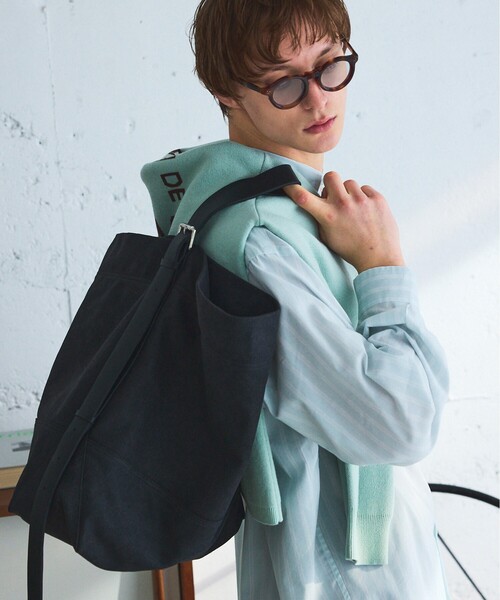 ABAHOUSE(アバハウス)の「【マルチウェイ】キャンバス×レザー トートバッグ【CHIMERE/シメール】(トートバッグ・メンズ・ブラウン/ブラック・フリー)」の2枚目の写真