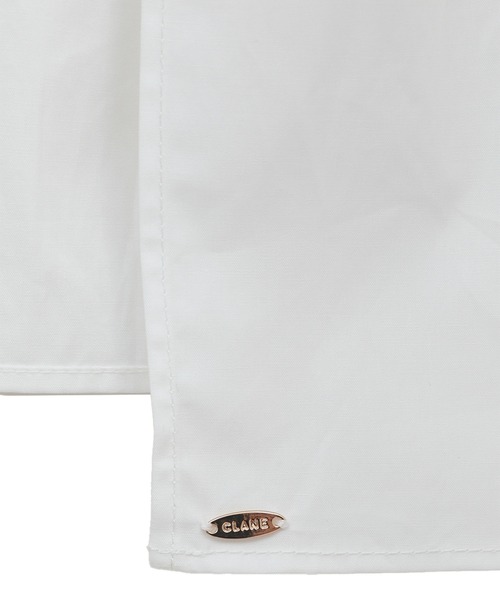 CLANE(クラネ)の「【CLANE/クラネ】RIBBON TIED COMPACT SHIRTS/リボンタイコンパクトシャツ/ブラウス(シャツ/ブラウス・レディース・ホワイト/サックスブルー・1)」の8枚目の写真