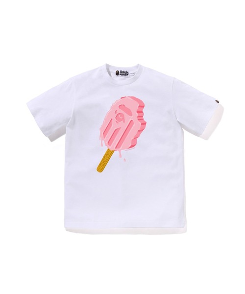 A BATHING APE(アベイシングエイプ)の「ICE CREAM BAR TEE(Tシャツ/カットソー・キッズ・ホワイト×ピンク/ホワイト×ブルー・150)」の2枚目の写真