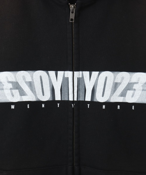 TOKYO 23(トウキョウニジュウサン)の「TOKYO 23 Motion Logo Zip Up Hoodie / トウキョウ23 モーション ロゴ ジップアップ フーディ(スウェット・メンズ・ブルー/グレー/ブラック・XXL/L/M/XL)」の9枚目の写真