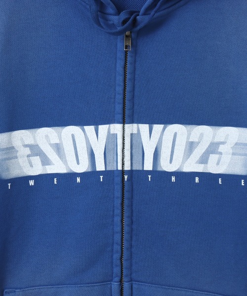 TOKYO 23(トウキョウニジュウサン)の「TOKYO 23 Motion Logo Zip Up Hoodie / トウキョウ23 モーション ロゴ ジップアップ フーディ(スウェット・メンズ・ブルー/グレー/ブラック・XXL/L/M/XL)」の13枚目の写真
