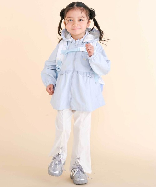 SLAP SLIP（スラップスリップ）の「裾リボン付きストレッチツイルパンツ(80~130cm)（その他パンツ・キッズ・ネイビー/オフホワイト/ブルー・120cm/130cm/110cm/80ｃｍ/100cm/90cm）」の5枚目の写真