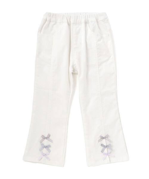 SLAP SLIP（スラップスリップ）の「裾リボン付きストレッチツイルパンツ(80~130cm)（その他パンツ・キッズ・ネイビー/オフホワイト/ブルー・120cm/130cm/110cm/80ｃｍ/100cm/90cm）」の7枚目の写真