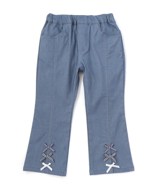 SLAP SLIP（スラップスリップ）の「裾リボン付きストレッチツイルパンツ(80~130cm)（その他パンツ・キッズ・ネイビー/オフホワイト/ブルー・120cm/130cm/110cm/80ｃｍ/100cm/90cm）」の10枚目の写真