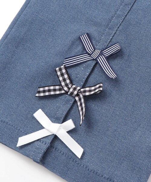 SLAP SLIP（スラップスリップ）の「裾リボン付きストレッチツイルパンツ(80~130cm)（その他パンツ・キッズ・ネイビー/オフホワイト/ブルー・120cm/130cm/110cm/80ｃｍ/100cm/90cm）」の16枚目の写真