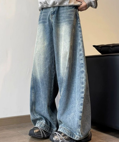 REBALANCE(リバランス)の「レトロワイドデニム(デニムパンツ・レディース・A・X-LARGE/LARGE/MEDIUM)」の3枚目の写真